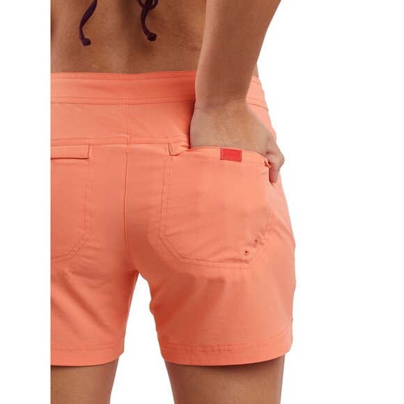 Title Nine Rogue River 5" Shorts W's 6 Coral UPF 50 Quick Dry $65 HTF Color - Picture 3 of 14